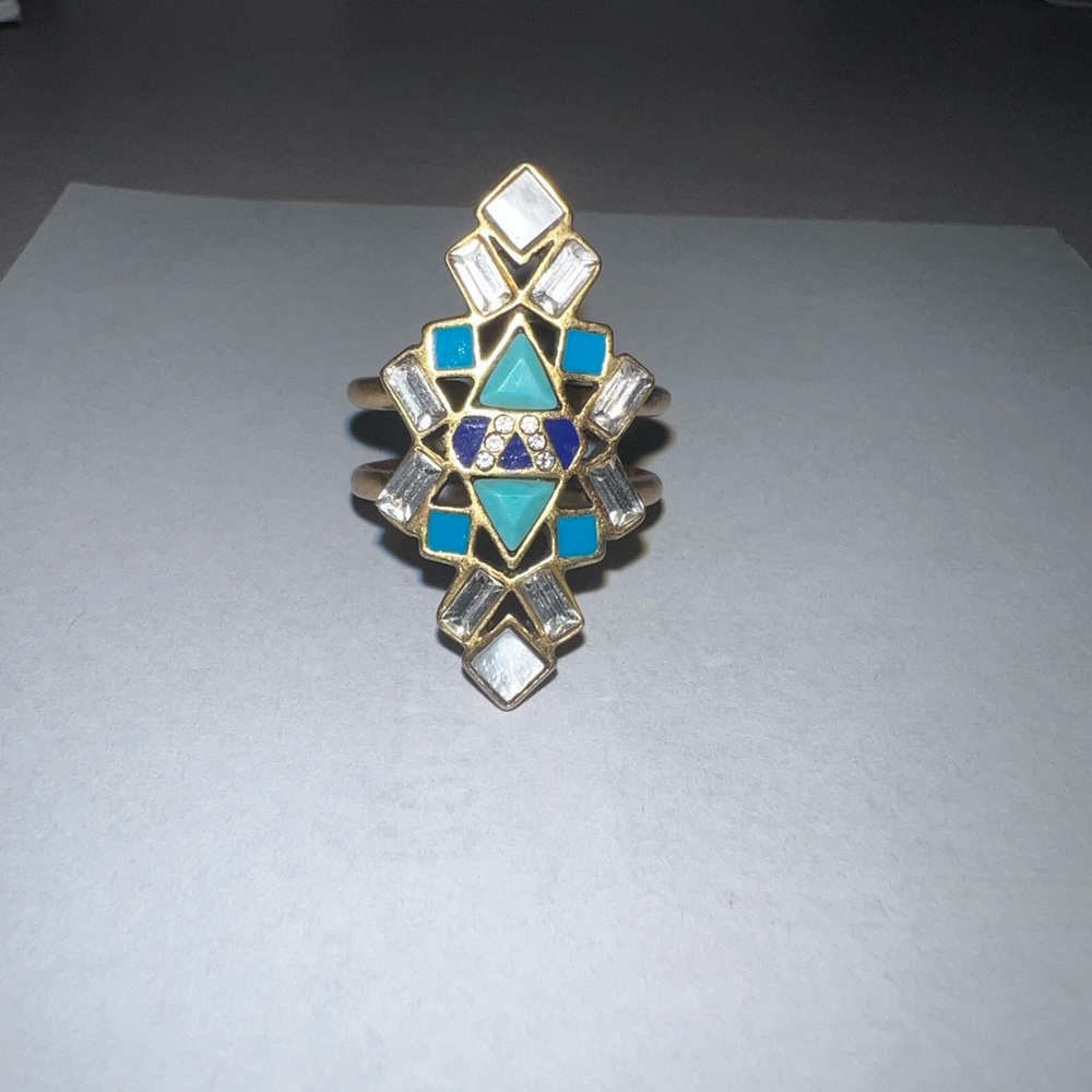 Stella & Dot Stone Tile Ring - MD/ML
